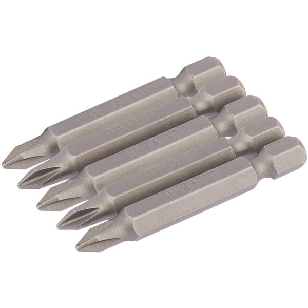 Draper Phillips Screwdriver Bit PH1 50mm Pack of 5
