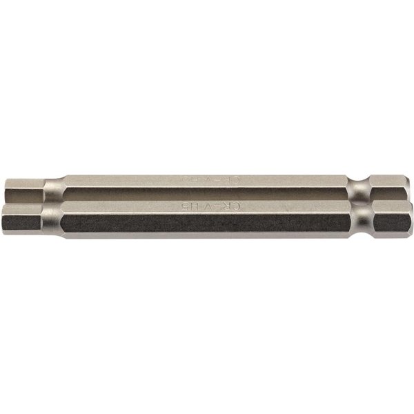 Draper Hex Screwdriver Bit Hex 5mm 75mm Pack of 2