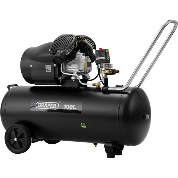 Draper DA100/330 Belt Driven Air Compressor 100 Litre 240v