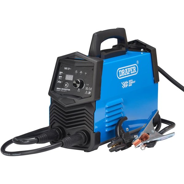 Draper AW200A 200Amp MMA Inverter Welder with TIG-Lift Dti