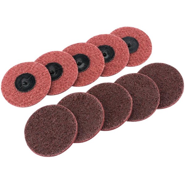 Draper Polycarbide Abrasive Pad Disc 75mm 75mm Medium Pack of 10