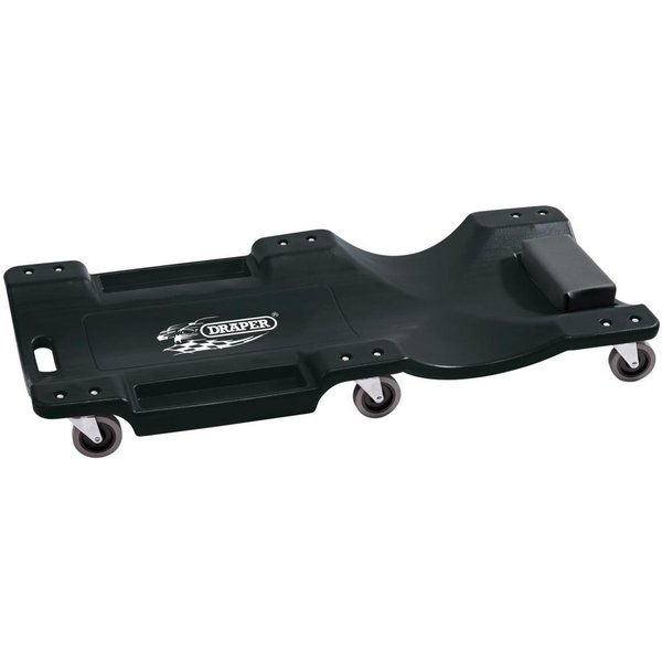 Draper One Piece PVC Moulded Mechanics Creeper Black