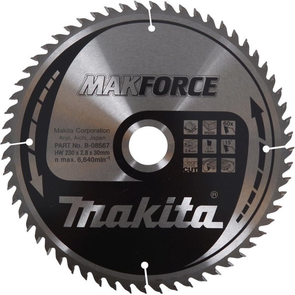 Makita MAKFORCE Wood Cutting Saw Blade