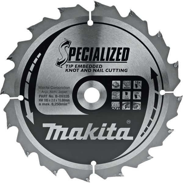 Makita SPECIALIZED Knot and Nail Cutting Saw Blade