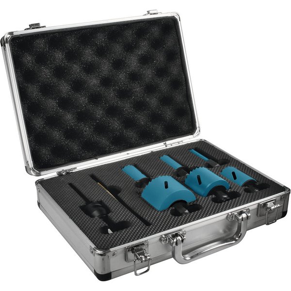 Makita 8 Piece Electricians Ezychange HSS Bi Metal Hole Saw Set