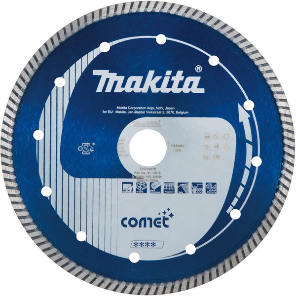 Makita Comet Turbo Rim Diamond Cutting Disc