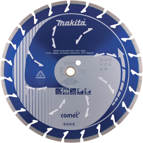 Makita Comet Dry and Wet Diamond Cutting Disc