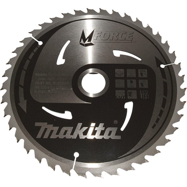 Makita MFORCE Circular Saw Blade for Wood Cutting 235mm 40T 30mm