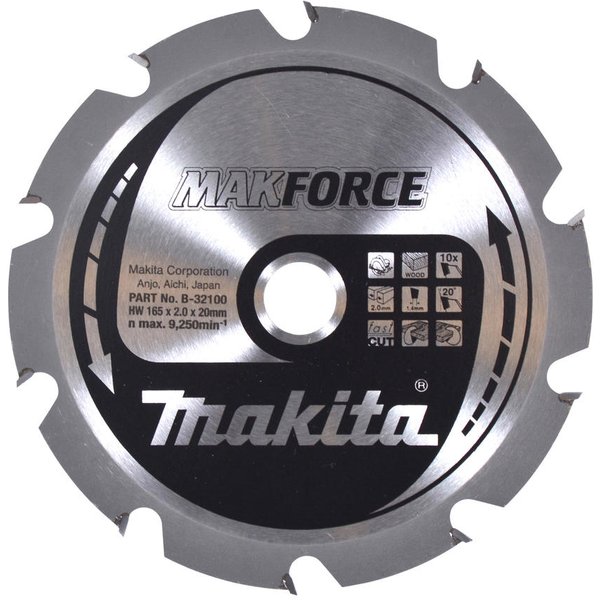 Makita MAKFORCE Circular Saw Blade for Wood Cutting