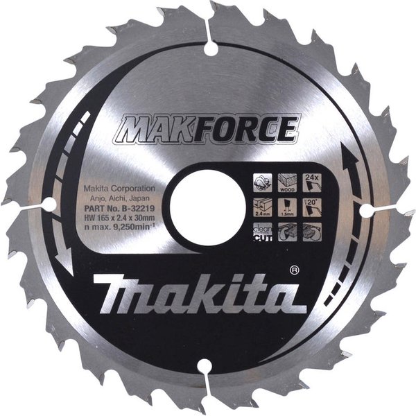 Makita MAKFORCE Circular Saw Blade for Wood Cutting