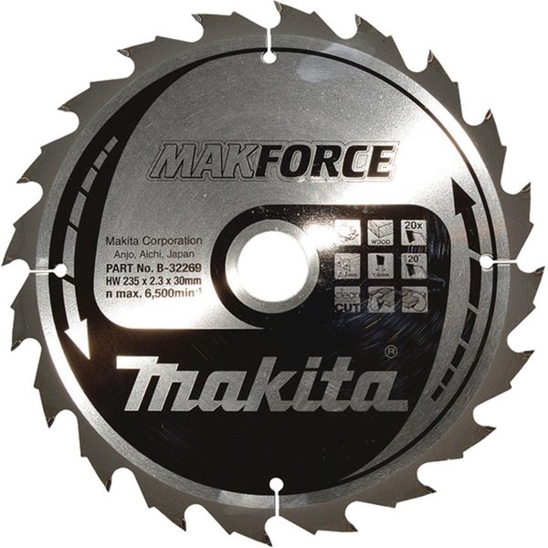 Makita MAKFORCE Circular Saw Blade for Wood Cutting