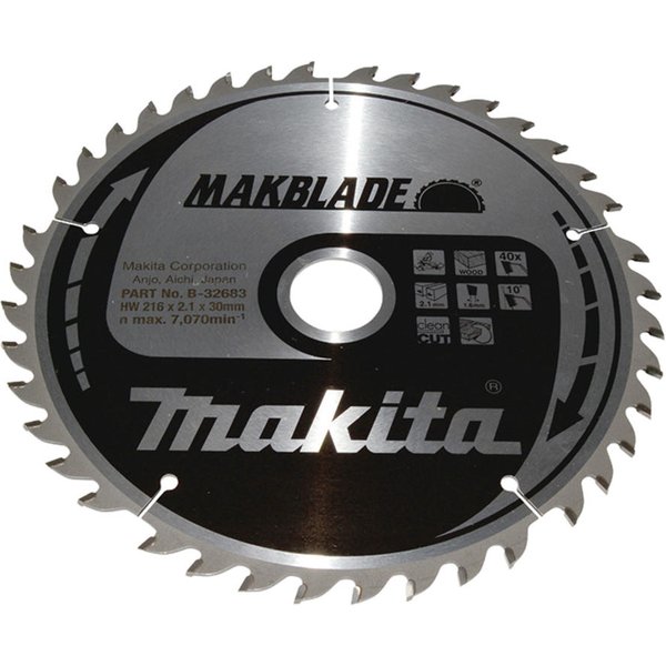 Makita MAKBLADE Circular Saw Blade for Wood Cutting