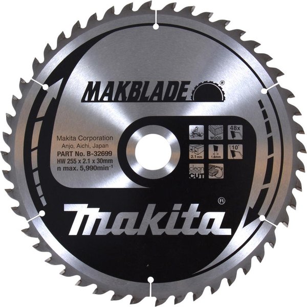 Makita MAKBLADE Circular Saw Blade for Wood Cutting