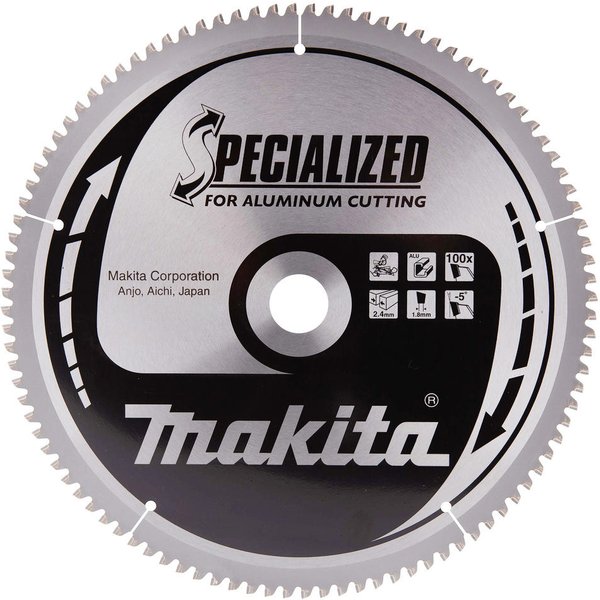 Makita SPECIALIZED Circular Saw Blade for Aluminium Cutting 250mm 100T 30mm