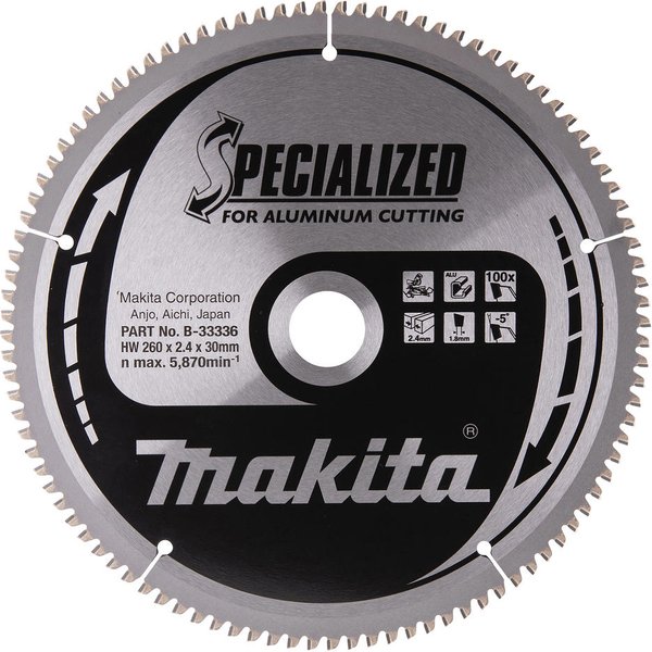 Makita SPECIALIZED Circular Saw Blade for Aluminium Cutting