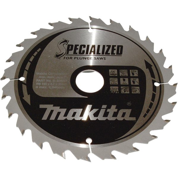 Makita SPECIALIZED Circular Plunge Saw Blade for Wood Cutting