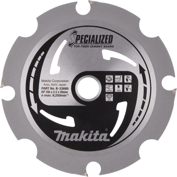 Makita SPECIALIZED PCD Circular Saw Blade for Fiber Cement Board