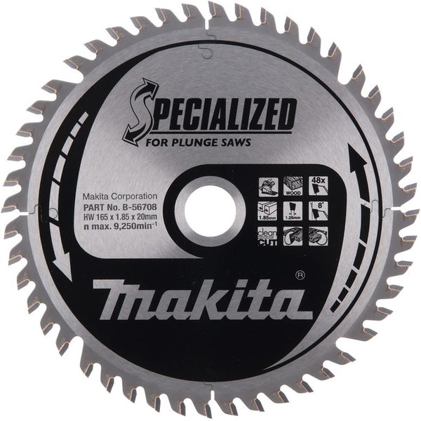 Makita SPECIALIZED Plunge Saw Wood Cutting Saw Blade