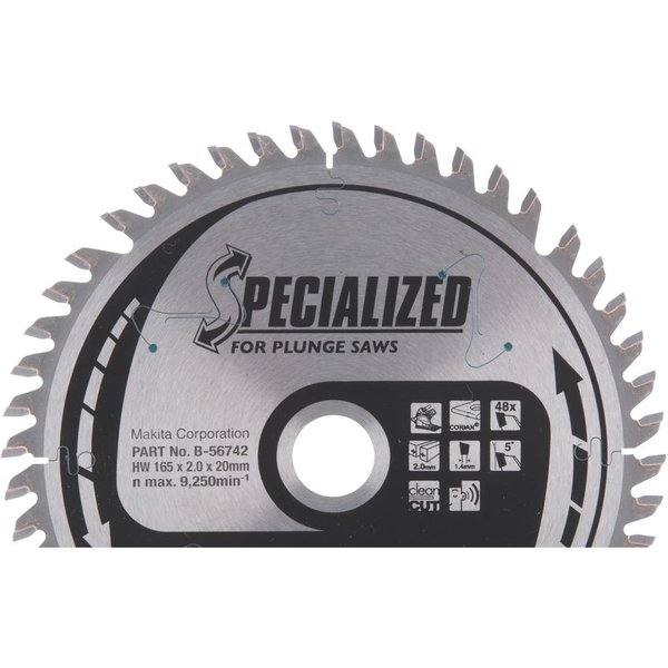 Makita SPECIALIZED Plunge Saw Corian Cutting Saw Blade