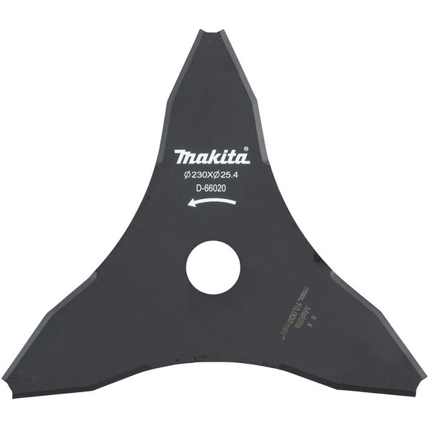 Makita Genuine D-66020 Brush Cutter Tri Blade 230mm for Makita Brush Cutter