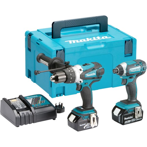 Makita DLX2145TJ 18v LXT Cordless Combi Drill and Impact Driver Kit