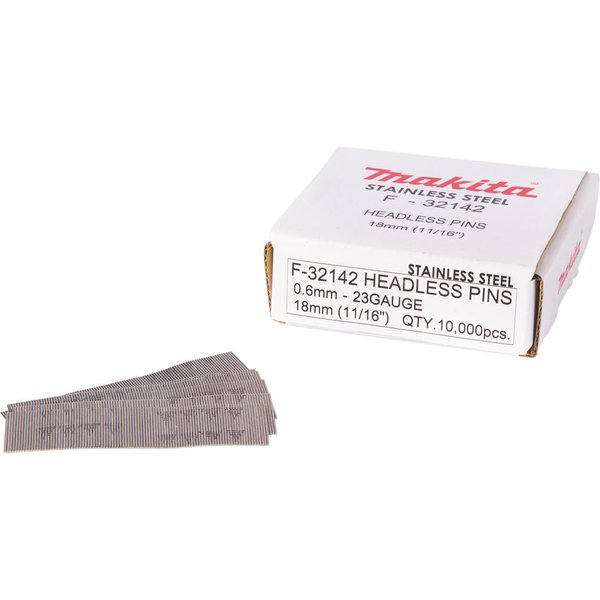 Makita 23 Gauge Stainless Steel Headless Mini Pins