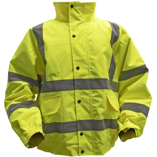 Sealey Quilted Lining Hi Vis Jacket Yellow XL