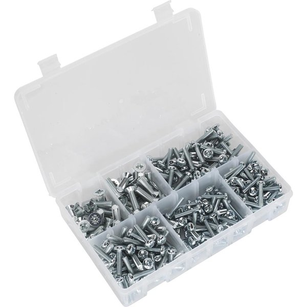 Sealey 264 Piece Countersunk and Pan Head Machine Screw Assortment