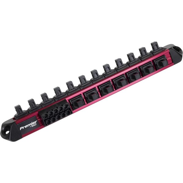 Sealey Anodised 3/8" Drive Socket and Screwdriver Bit Retaining Rail