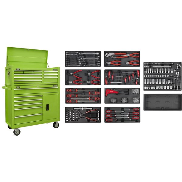Sealey American Pro 15 Drawer Roller Cabinet + 117 Piece Hand Tool Kit