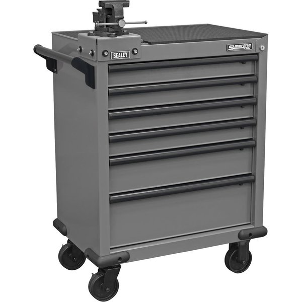 Sealey Superline Pro 6 Drawer Roller Cabinet and Swivel Base Vice