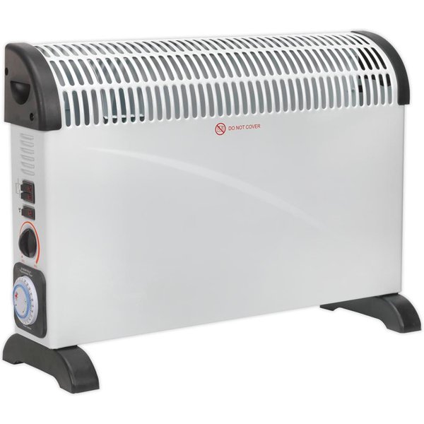 Sealey CD2005TT Electric Turbo Fan Convector Heater with Timer 240v