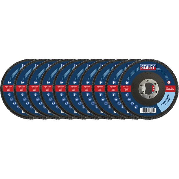 Sealey Zirconium Abrasive Flap Disc