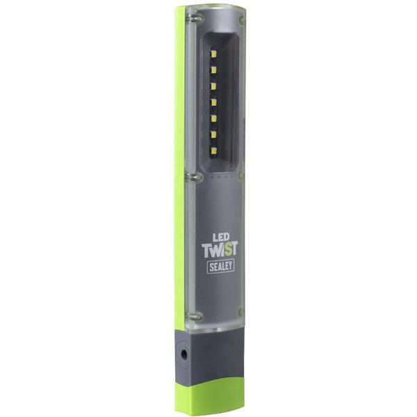 Sealey LED Twist Rechargeable Inspection Light 2W COB & 1W SMD