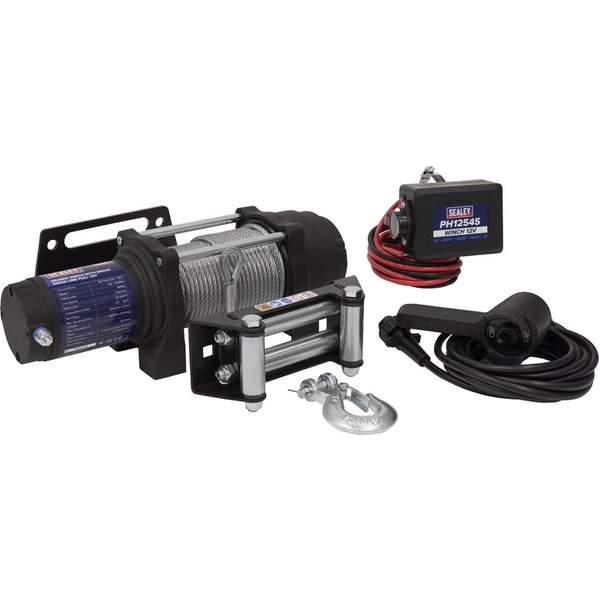 Sealey PH12545 12v Geared Winch with Brake