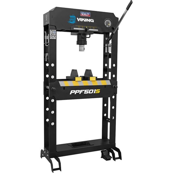 Sealey Viking Floor Air / Hydraulic Press with Sliding Ram and Foot Pedal