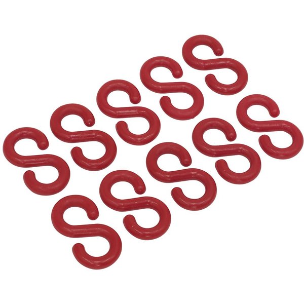 Sealey 10 Piece Plastic Chain S Hook Set