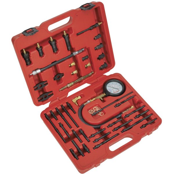 Sealey VSE3155 Petrol and Diesel Engine Master Compression Test Kit