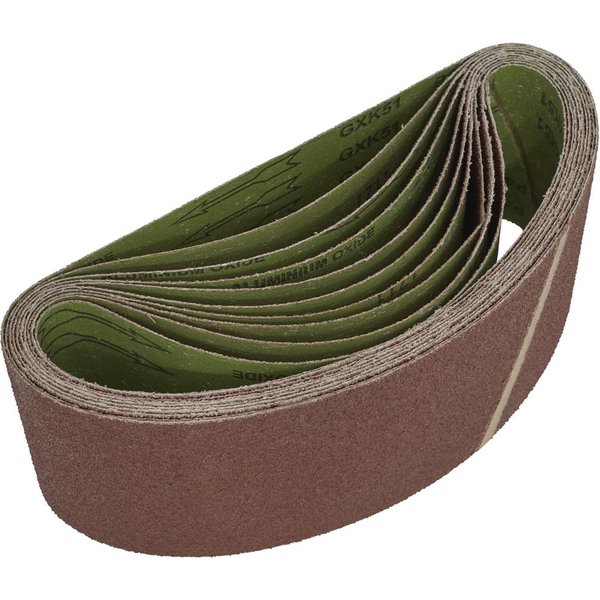 Sealey 100mm x 610mm Sanding Belt 100mm x 610mm 40g Pack of 10