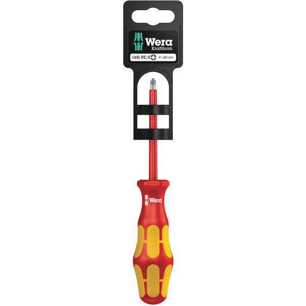 Wera 1165 i PZ/S SB VDE Kraftform Plus Pozi/Slotted Screwdriver