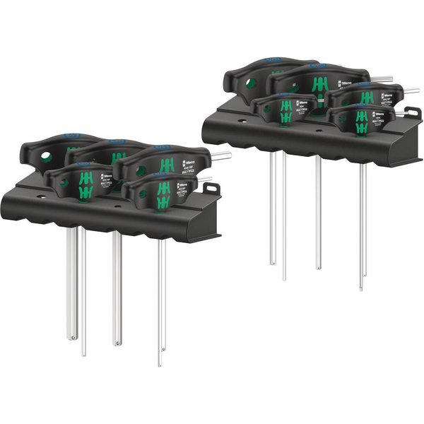 Wera 10 Piece Holding Function T Handle Hex Key Set Imperial