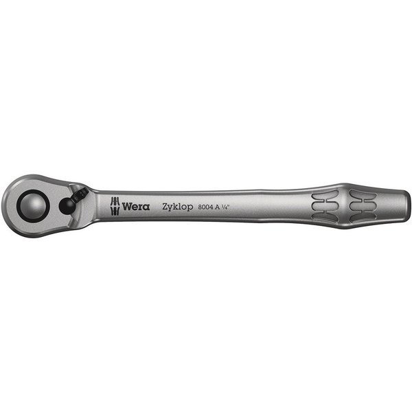 Wera 8004 A Zyklop 1/4" Drive Fine Tooth Slim Ratchet
