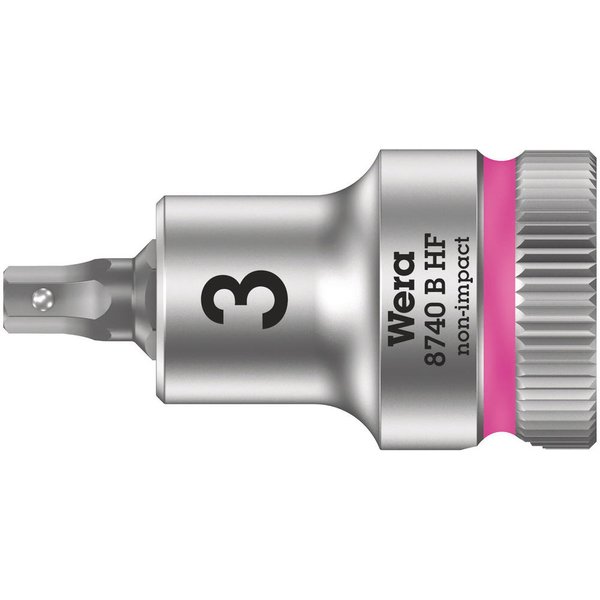Wera 8740 B HF Zyklop 3/8" Drive Hexagon Socket Bit Metric