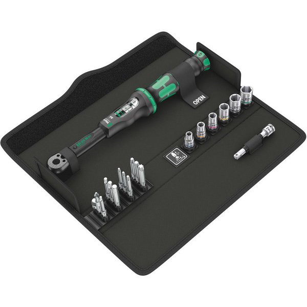 Wera 20 Piece 1/4" Click Torque A6 Set 1/4" 2.5Nm - 25Nm