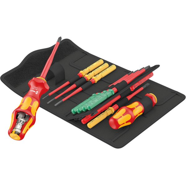 Wera Kraftform Kompakt Turbo 16 Piece VDE Insulated Screwdriver Set