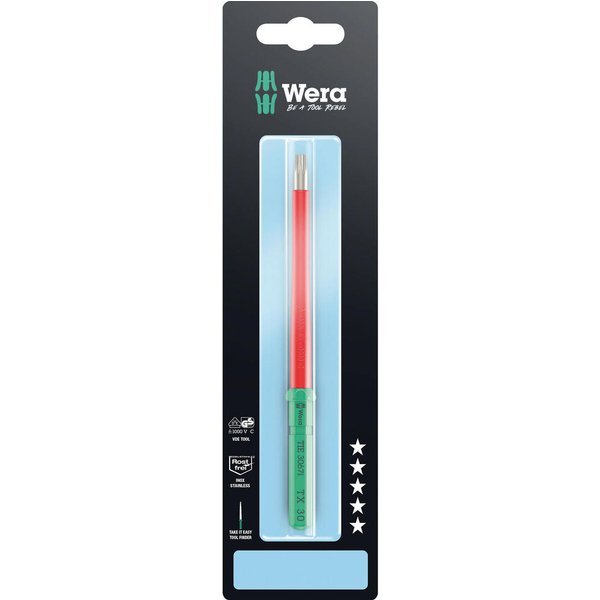 Wera Kraftform Kompakt 3067 I VDE Insulated Torx Screwdriver Blade