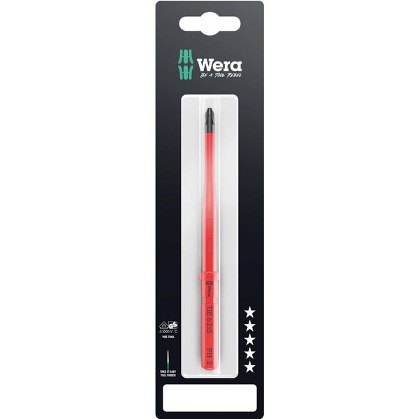 Wera Kraftform Kompakt 62 iS VDE Extra Slim Phillips Screwdriver Blade