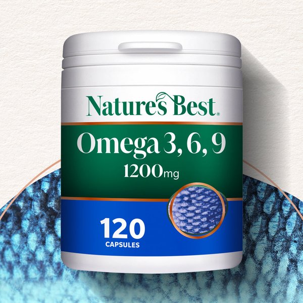 Omega 3, 6, 9 with Vitamin D3 - 120 Capsules by Nature's Best