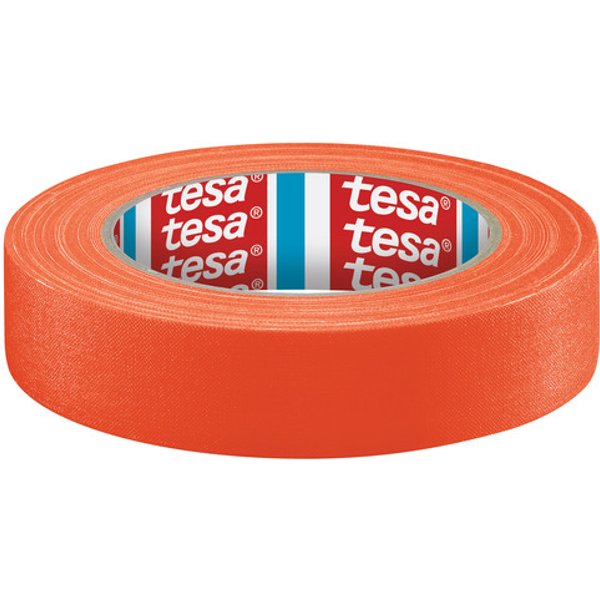 tesaband Gewebeband, 25m x 19mm, neonorange