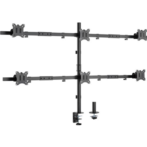 InLine® Tischhalterung, für 6x LCD-/LED-Display bis 81cm (32), max. 7kg
